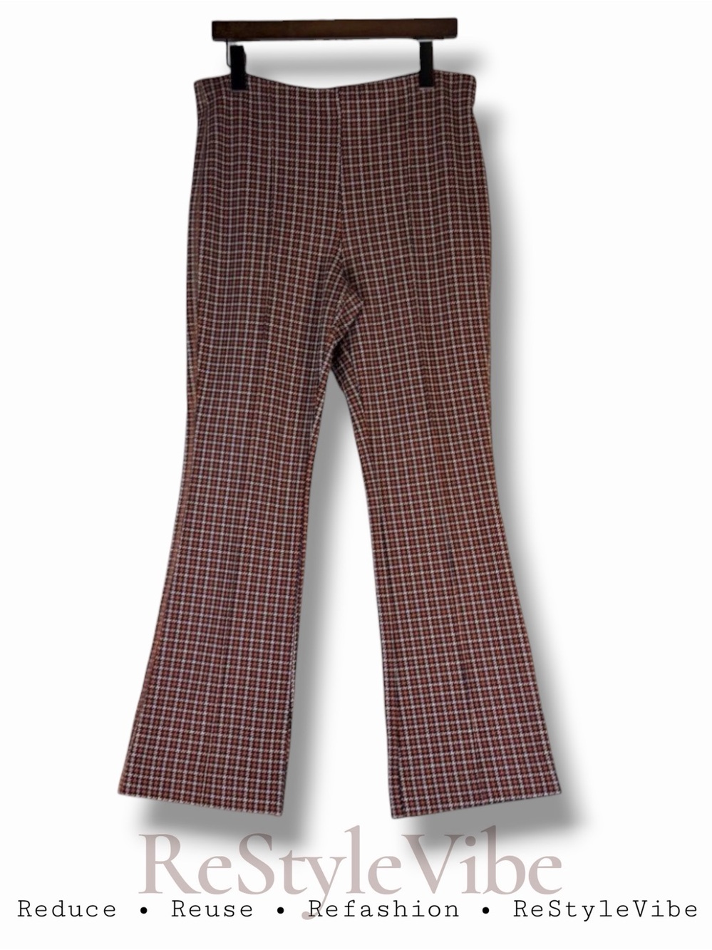 MAEVE ANTHROPOLOGIE Women’s Size MT Pant Margot Style Plaid Pull-On High Rise